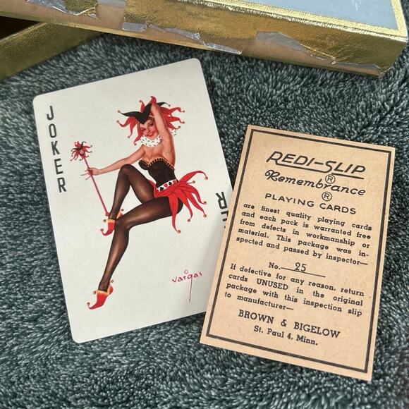 MCM PinUp Vargas Playing Cards Double Deck Comme Ci, Comme Ca Complete - Picture 9 of 9